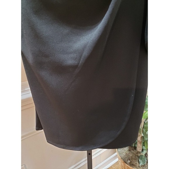 Velvet Fleur Women's Black Polyester V-Neck Long Sleeve Knee Length Dress Size 4 - Picture 4 of 14